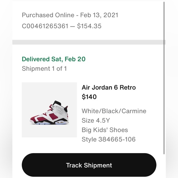 Jordan 6 Retro Carmines - Picture 7 of 7